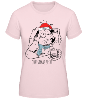 Christmas Spirit - Camiseta básica de mujer - Rosa - delante