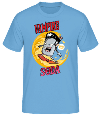 Vampire Soda - T-shirt standard Homme - Bleu clair - Devant