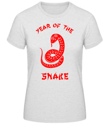 Chinese Zodiac Year Of The Snake - Dámské basic tričko - Melírově šedá - Napřed