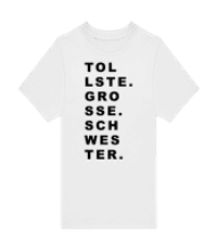 Tollste Grosse Schwester - Kinder T-Shirt B&C - Weiß - Vorne