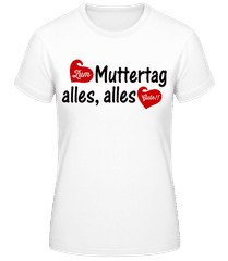 Alles Gute Zum Muttertag Herzen · Frauen Basic T-Shirt