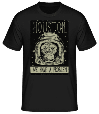 Houston We Have A Problem Monkey - T-shirt standard Homme - Noir - Devant