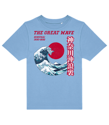 Kanagawa - Kinder T-Shirt B&C - Hellblau - Vorne