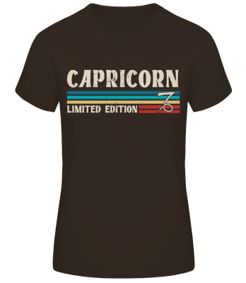 Sternzeichen Capricorn Limited - Frauen Basic T-Shirt - Braun - Vorne