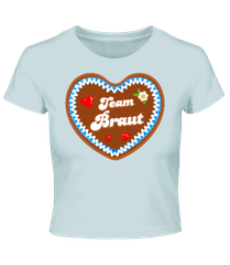 JGA Team Braut Lebkuchenherz · Crop T-Shirt
