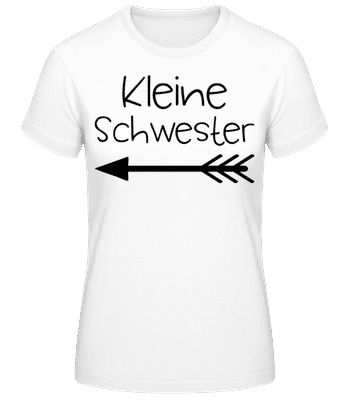 Kleine Schwester Schwarz - Frauen Basic T-Shirt - Weiß - Vorne