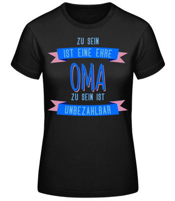 Freude Opa Zu Sein - Frauen Basic T-Shirt - Schwarz - Vorne