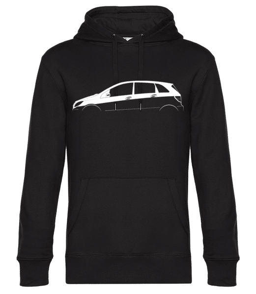 'Mercedes-Benz B-Class W245' Silhouette - Sweat à capuche premium Unisexe - Noir - Devant
