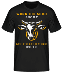 Bin Bei Meinen Kühen · Männer Basic T-Shirt