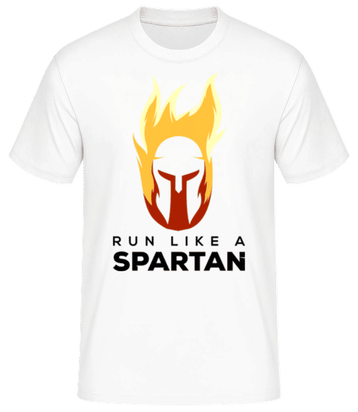 Aperçu: Run Like A Spartan - T-shirt standard Homme - Blanc - Devant