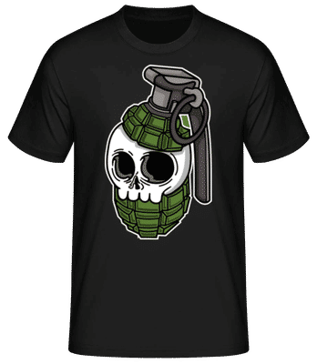 Skull Grenade - Men's Basic T-Shirt - Black - Front