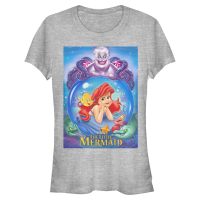 Disney - Arielle die Meerjungfrau - Ariel & Ursula Ariel and Ursula - Frauen T-Shirt - Grau meliert - Vorne
