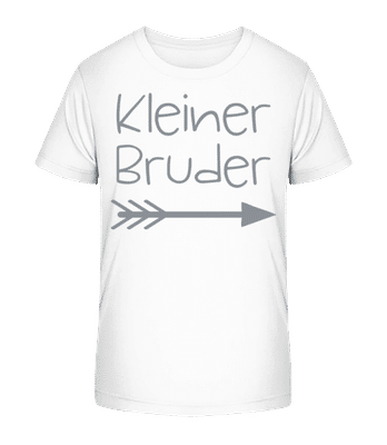 Kleiner Bruder - Kinder Bio T-Shirt Stanley Stella 2.0 - Weiß - Vorne