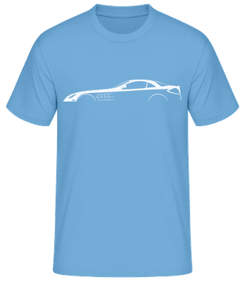 'Mercedes SLR McLaren C199' Silhouette - Pánské basic tričko - Světle modrá - Napřed