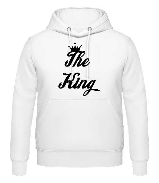 Aperçu: The King - Sweat à capuche Homme - Blanc - Devant