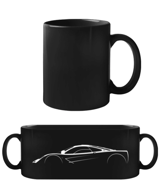Preview: 'McLaren F1' Silhouette - Black Mug - Black - Front