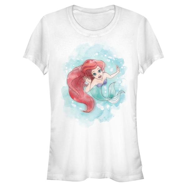 Aperçu: Disney - Ariel La Petite Sirène - Malá mořská víla Sea Colors - Femme T-shirt - Blanc - Devant