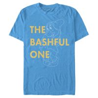 Disney - Snow White - Bashful One Dwarf - Men's T-Shirt - Azure - Front