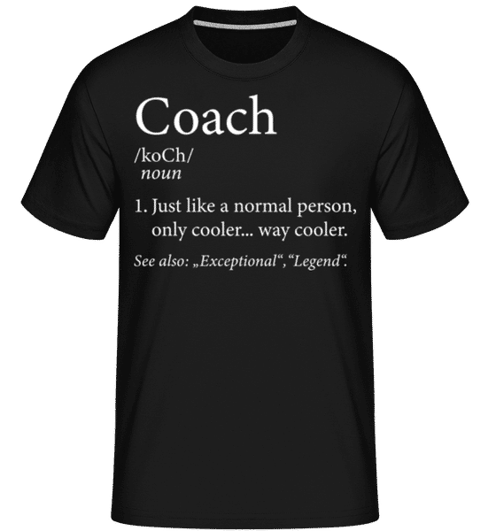 Aperçu: Coach Definition 2 -  T-Shirt Shirtinator homme - Noir - Devant