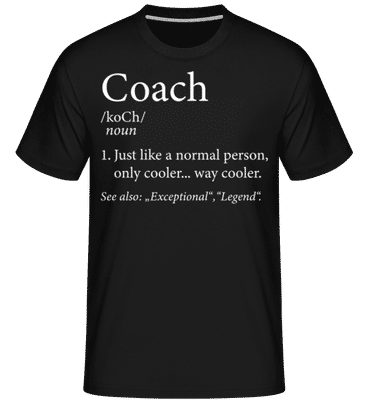 Coach Definition 2 -  T-Shirt Shirtinator homme - Noir - Devant