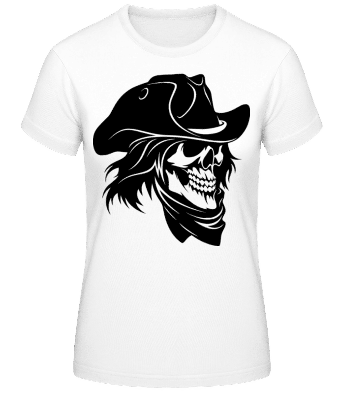 Aperçu: Pirate Skull - T-shirt femme B&C - Blanc - Devant