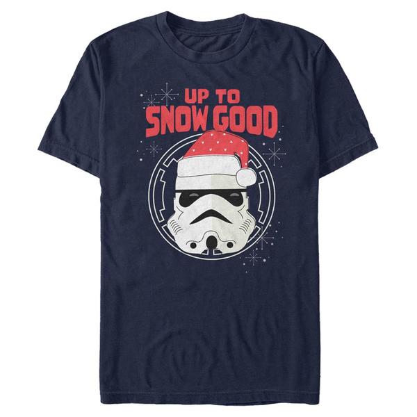 Aperçu: Star Wars - Stormtrooper Snow Good Trooper - Christmas - Homme T-shirt - Bleu marine - Devant