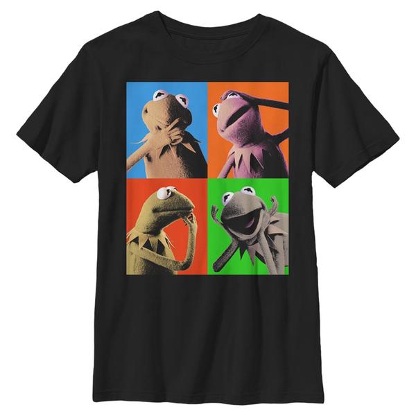 Aperçu: Disney Classics - Muppet Show - Kermit Pop - Enfant T-shirt - Noir - Devant