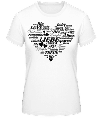 Herz Voller Wörter · Frauen Basic T-Shirt