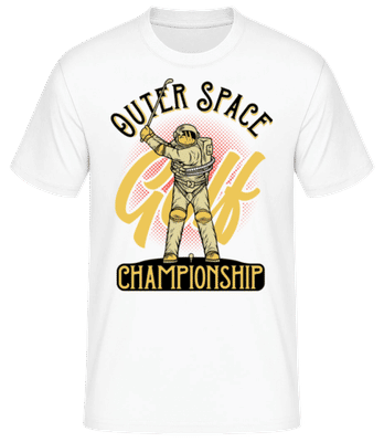 Space Golf Championship - Männer Basic T-Shirt - Weiß - Vorne