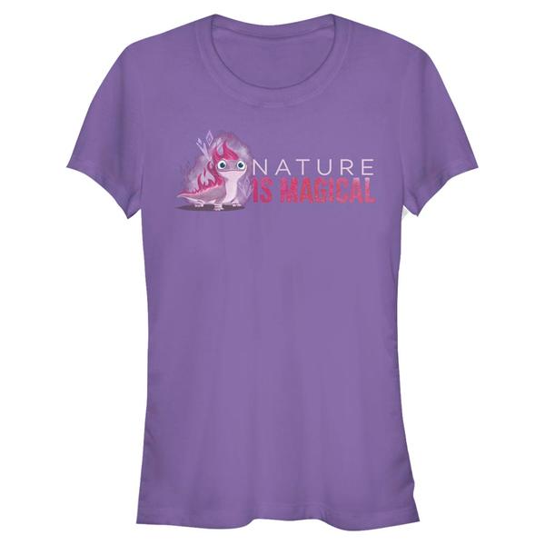 Aperçu: Disney - La Reine des neiges - Bruni Magical Salamander - Femme T-shirt - Pourpre - Devant Aperçu: Disney - La Reine des neiges - Bruni Magical Salamander - Femme T-shirt - Pourpre - Devant