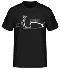 'Zündapp RS 50 Super' Silhouette - Pánske basic tričko - Čierna - Predné