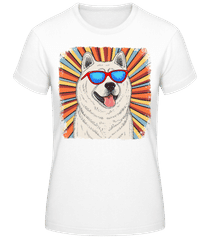 Akitas Hippie Look · Frauen Basic T-Shirt