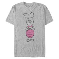 Disney - Winnie Pooh - Prasátko Basic Sketch - Hombres Camiseta - Gris moteado - delante