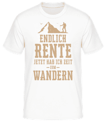 Endlich Rente Zeit Zum Wandern · Männer Basic T-Shirt