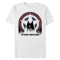 Marvel - Falcon et le soldat de l'hiver - Photo de groupe Silhouette Shield - Homme T-shirt