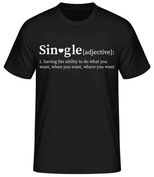 Aperçu: Single - T-shirt standard Homme - Noir - Devant