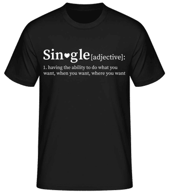 Single - T-shirt standard Homme - Noir - Devant