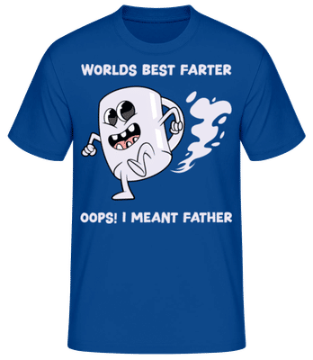 Worlds Best Farter - Männer Basic T-Shirt - Royalblau - Vorne