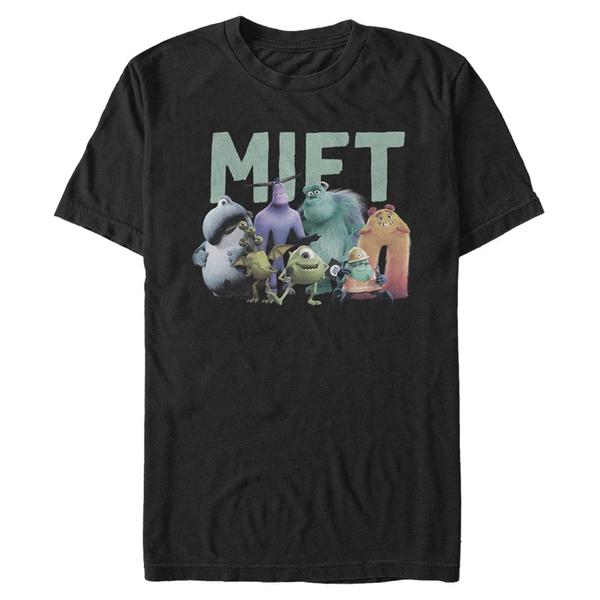 Aperçu: Pixar - Monstres - Photo de groupe Mift Crew - Homme T-shirt - Noir - Devant