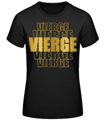 Écriture Doré Astrologique Vierge · T-shirt standard Femme