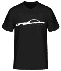 'Mercedes-Benz SLK 55 AMG Bl' Silhouette - T-shirt standard Homme - Noir - Devant