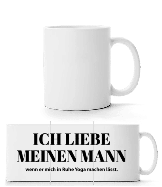 Vorschau: Ich Liebe Meinen Mann - Panoramatasse - Weiß - Vorne