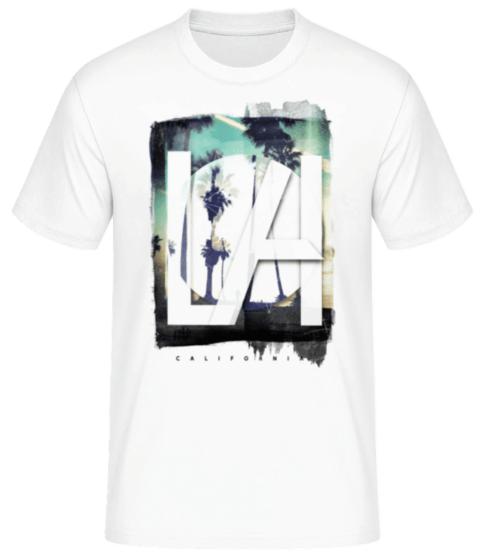 Náhled: Los Angeles - Pánské basic tričko - Bílá - Napřed