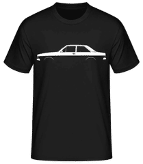 'Audi 80 GT B1' Silhouette · Camiseta básica para hombre