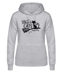 Black Cats Only - Women's Hoodie - Heather grey - Front