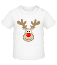 Reindeer Logo - Camiseta de bebé - Blanco - delante