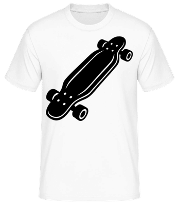 Longboard - Männer Basic T-Shirt - Weiß - Vorne