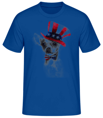 Etats Unis Chihuahua - T-shirt standard Homme - Bleu royal - Devant