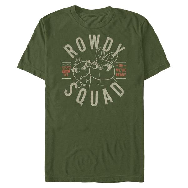 Aperçu: Pixar - Toy Story - Ducky et Bunny Rowdy Squad - Homme T-shirt - Olive - Devant