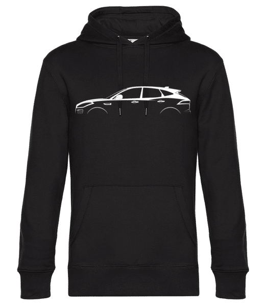 Aperçu: 'Jaguar E-Pace' Silhouette - Sweat à capuche premium Unisexe - Noir - Devant